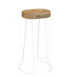 Tractor Stool White